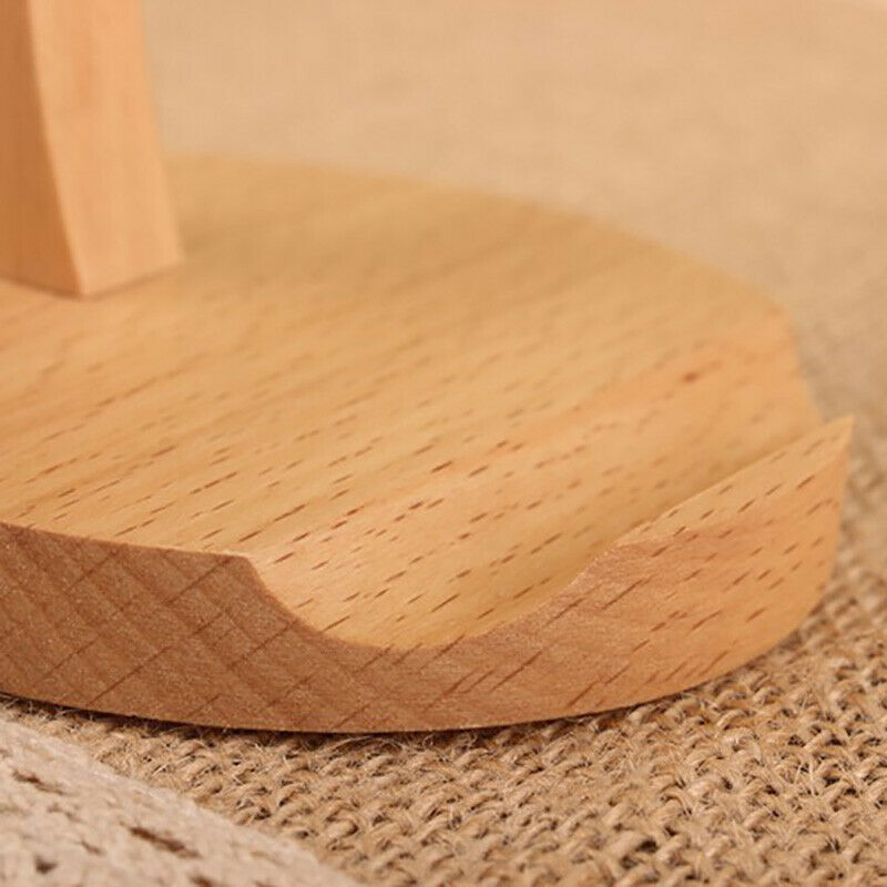 Universal Unique Wooden Kufung Style Cellphone Holder Stand Bracket For Iph T7R2