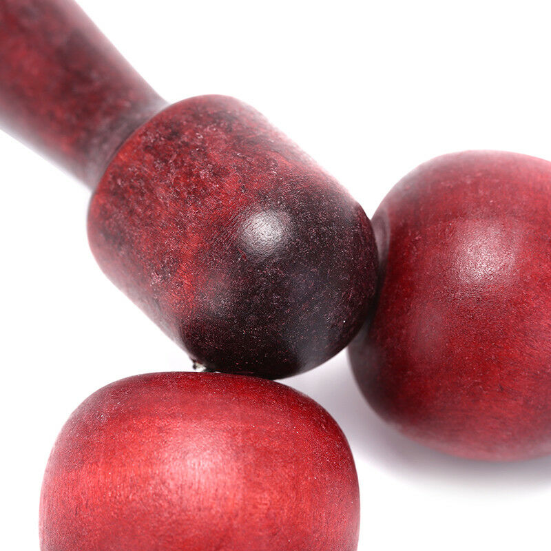 wooden ball roller massager tool reflexology hand face body relax random color U