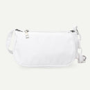 Women Casual Handbag Simple Nylon Daily Female Totes Shoulder Bags (White)