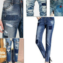 20X Iron-on Elbow Knee Repair Denim Jeans Patches Sewing Applique DIY Craft J7