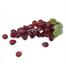 Purple Soft Plastic Artificial Grapes Cluster Fruit Decor Desk Table Decora Y7E9