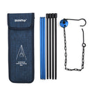 ShineTrip Adjustable Outdoor Campfire Picnic Tripod Camp Equipment (Blue)