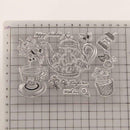 Teapot Seal Stamp Cutting Dies Stencil Set DIY Scrapbooking Embossing Photo