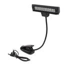 10 LED Music Stand Light, Rechargeable USB Book Reading Light, Also for