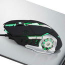 Electroplated USB Gaming Mouse with Adjustable DPI LED Light Macro Function