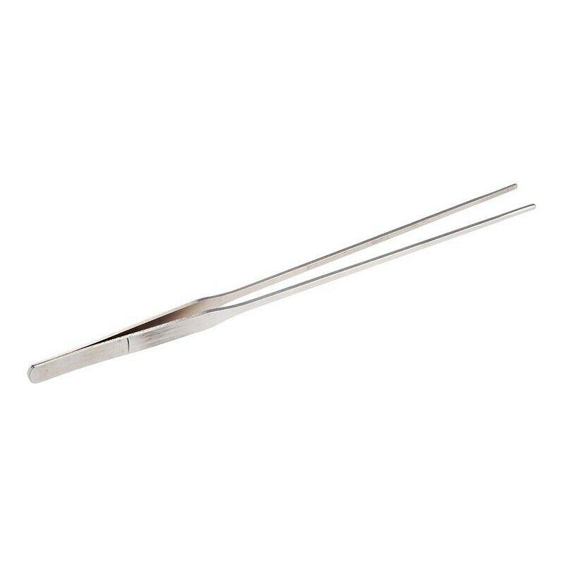 Aquarium Fish Tank Live Plants Straight Tweezers Cutting Stainless Steel 27 I6T7