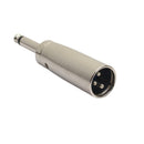 3 Pin XLR Male to Mono 6.35mm 1/4 Inch 3 Pole Male Audio Adapter Connector
