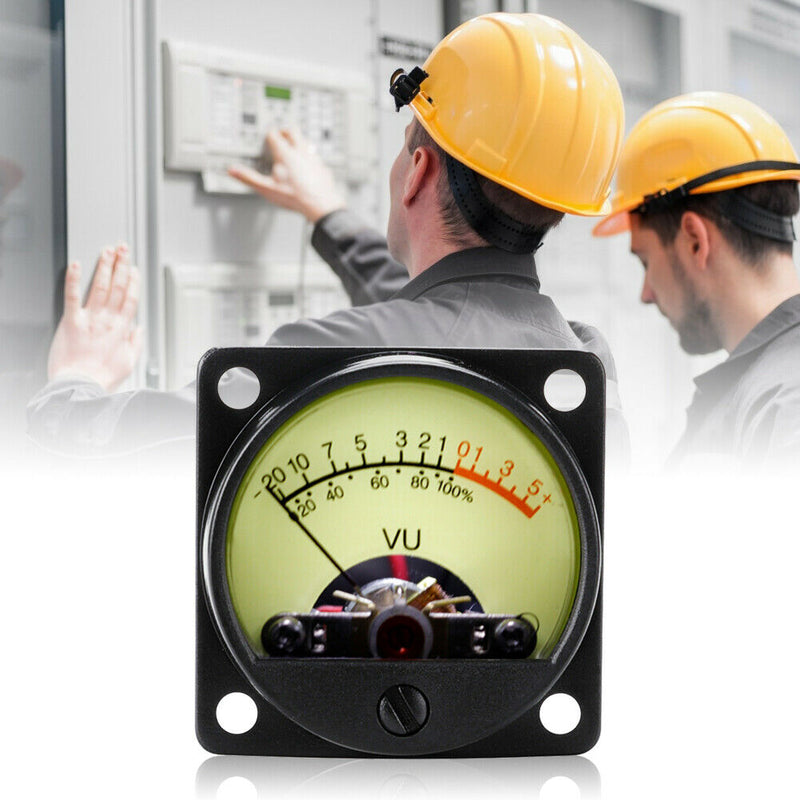 TR-35 VU Meter Power Amplifier DB Table Audio Level Head Meter w/Backlight