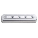 5 LED Light Under Cabinet Wardrobe Kitchen Closet Push Tap Touch Lamp Blub
