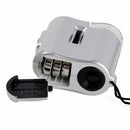 60X Mini Jeweller Pocket Microscope Magnifier Loupe Glass with LED Light zxc