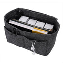 Make Up Organizer Felt Insert Bag for Handbag Travel Inner Purse Portable C