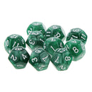 1cm Gem Polyhedral 12-Sided Dice Game D12 for D&D Dice TRPG Cup Game 20pcs