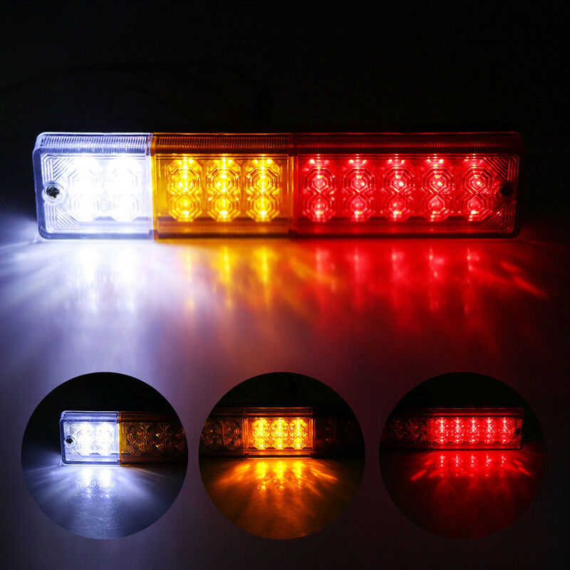 20 LED Tail Light Car Truck Trailer Stop Rear Reverse Turn Indicator Lamps  Kn