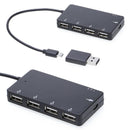 Micro USB OTG 4 Port Hub Power Charging Adapter Cable For Smartphone Tablet PC