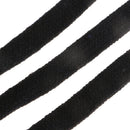 12mm Black Cotton Flat Cord Drawstrings String Sweater Hat Pants Belt Decor