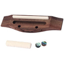 Ukulele Rosewood Bridge, Bone Saddle Nut and Nut, Fretboard Points for Guitar
