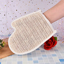 1X exfoliating bath glove natural sisal shower sponge cleansing body scrubber Ew