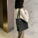 Fashion Large Capacity Handbag Canvas Shoulder Shopping Totes Bags (Black)