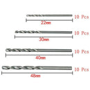 40 Pcs Mini Drill HSS Bit 0.5mm-2.0mm Straight Shank PCB Twist Drill Bits S N5M7