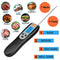 Kitchen Instant Read Digital Grill Cooking Food Thermometer, 5.4 Inch, Blac K5U3