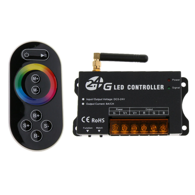 2.4g DC5-24V RGB LED Controller RF Touch Remote For RGB LED Strips
