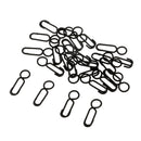 25pcs Carp Fishing Quick Link Clips Round Head Snap Safty Connector Pin Matt