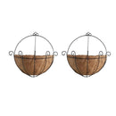 Pack of 2 Hanging Wall Planter Iron Wall-Mounted planter Beautiful Pot Flower