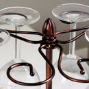 Tree Style Rack with 6 Hooks Metal Wine Glass Holder Stand Stemware Rack Air
