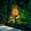 Pineapple Solar LED Lawn Light Spike Manual Control Outdoor Landscape Lamp