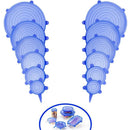 12 PCS Durable Silicone Stretch lid - Expandable Food Cover for Bowel, Can,