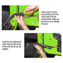 2 x Car Doors Limiting Straps Unilateral Doors Stopper Limiter Belts Kit fo