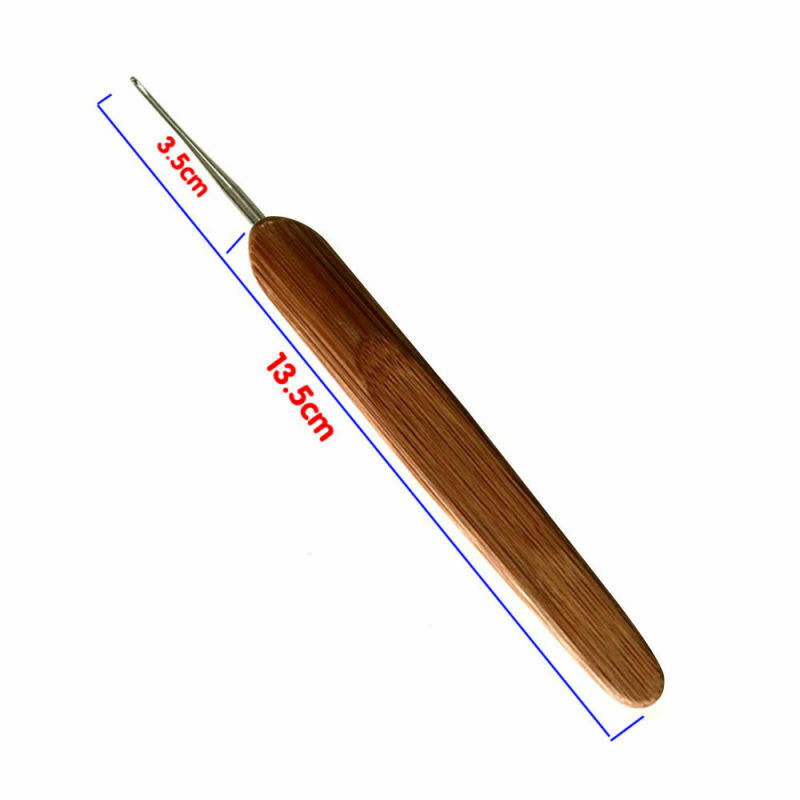 Hair Extension Needle Crochet Hook Braid Tie Weaving Knitting Pulling Wig Tools