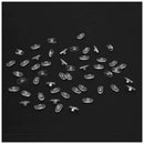25 Pairs Silicone Eyeglass Nose Pads Oval Push On K8Q2