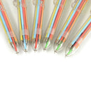 Multi-Color 8 In 1 Color Ballpoint Pen Ball Point Pens Kids School Office Sup LJ