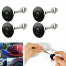 4Pcs Quick Release Push Hood Latch Button Car Pin Bonnet Lock Bumper Clip L