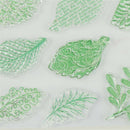 Vivid  Green Leaves Stamps DIY Scrapbooking Card Making Photo Album Decor FT