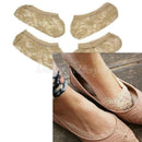 2 pair Women Cotton Lace Socks Antiskid Invisible Liner Socks Low Cut Socks Boat
