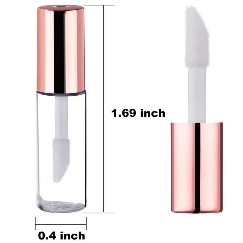 Pangda 25 Pack 1.2 mL Empty Lip Gloss  Clear Mini Tubes Containers