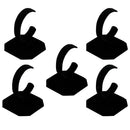 5pcs Black Velvet Watch Display Holder Stand C Type Wristwatch