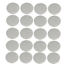 20pcs Stainless Steel Flat Round Circle Blank Coin Drop Stamping Charms 8mm