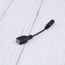 DC power supply usb 2.0 A female to 5.5 x 2.1mm female jack extensioncordcableU2