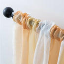Window Sheer Curtains Rod Pocket Faux Linen Voile Curtains ~Color_1