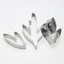 3pcs Cake Mold Peony Flower Leaves Cake Cutter Mold Stainless Steel Cookie  F7M7