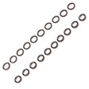 20Pcs ing Rod Eye Ring Ceramic  Pole Tip Accessories Tool Repair Bulding