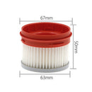 2Pcs HEPA Filter Replacement For  Dreame V9 Vacuum Cleaner Washable