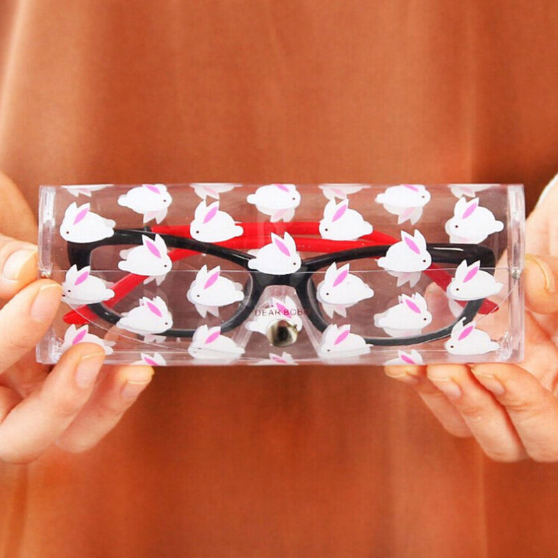 Transparent Plastic Sunglass Case Spectacle Reading Glasses Storage Box CutS Gw
