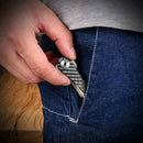 Smart Key Holder Keychain Carbon Fiber Pocket Organizer Housekeeper Multi K