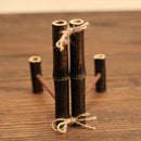 Eco-friendly Bamboo Plate Display Tea Cake Stand Tea Utensils Black Bamboo