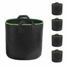 Plant Grow Bags,4 Pack 5 Gallons Non-woven Flower Vegetables Plant Aeration
