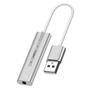 USB 7.1 Sound Card External Converter USB Audio Adapter with 3.5mm for PC